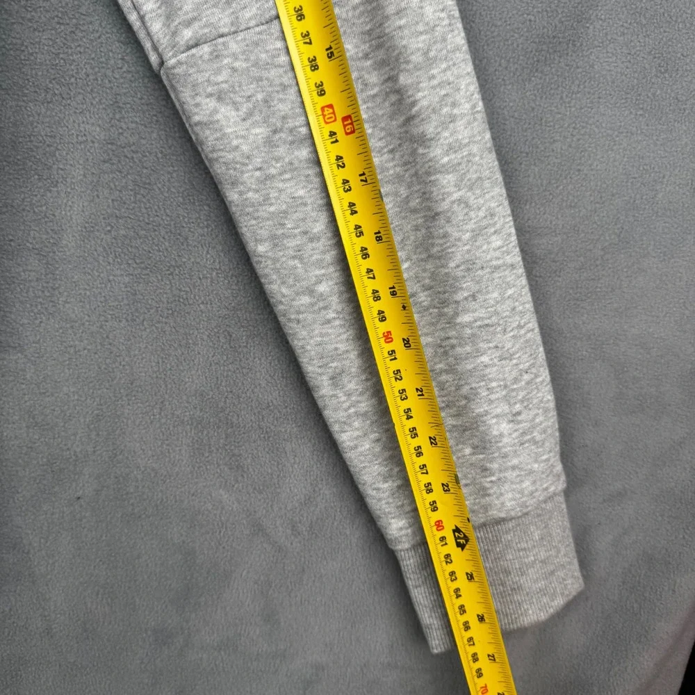 Adidas Mens Small Gray Heather Logo Crewneck‎ Sweatshirt French Terry Pullover